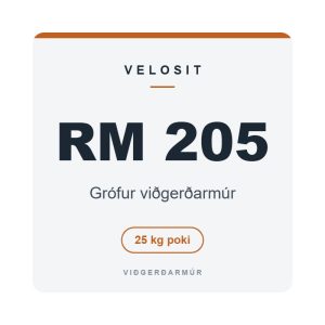 Velosit RM 205 – Grófur viðgerðarmúr Velosit RM 205, grófur viðgerðarmúr, 25 kg poki