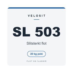 Velosit SL 503, slitsterkt flot, 20 kg poki