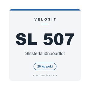 Velosit SL 507 – Slitsterkt iðnaðarflot Velosit SL 507, slitsterkt iðnaðarflot, 20 kg poki