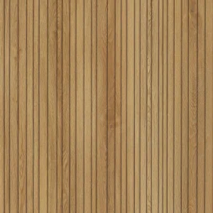 Modee True Wood veggplata – Fluted Burbon – viðaráferð með rimlum