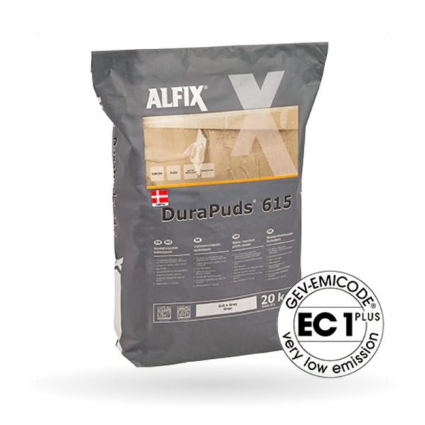 Alfix DuraPuds 615 – vatnsfráhrindandi sökkulpússning, 20 kg Alfix DuraPuds 615, vatnsfráhrindandi sökkulpússning, 20 kg