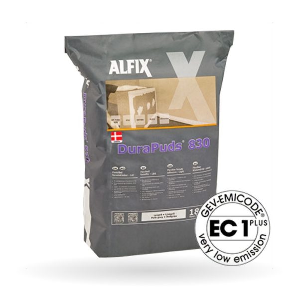 Alfix DuraPuds 830 – lím fyrir einangrun á útveggi, 18 kg Alfix DuraPuds 830, lím fyrir einangrun á útveggi, 18 kg