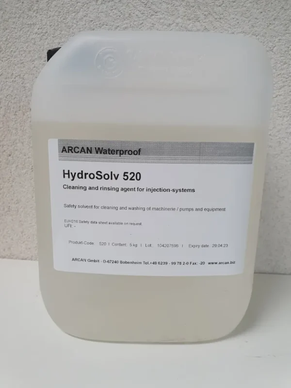 Arcan HydroSolv 520, hreinsiefni fyrir dælur og áhöld Arcan HydroSolv 520, hreinsiefni fyrir dælur og áhöld