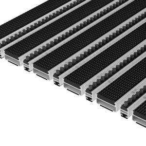 entrance20mat20Top20Clean20Classic201720with20Grooved20Rubber20and20Brush20Strip.jpg Geggus Top Clean CLASSIC með gúmmíi og burstalistum