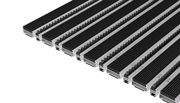 entrance20mat20Top20Clean20Classic201720with20Grooved20Rubber20and20Brush20Strip.jpg Geggus Top Clean CLASSIC með gúmmíi og burstalistum