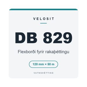 Velosit DB 829, flexborði fyrir rakaþéttingu, 120 mm × 50 m