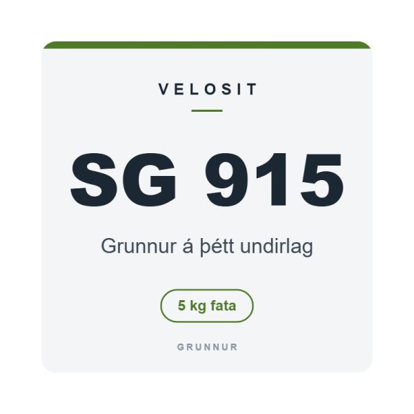 Velosit SG 915, grunnur á þétt undirlag, 5 kg