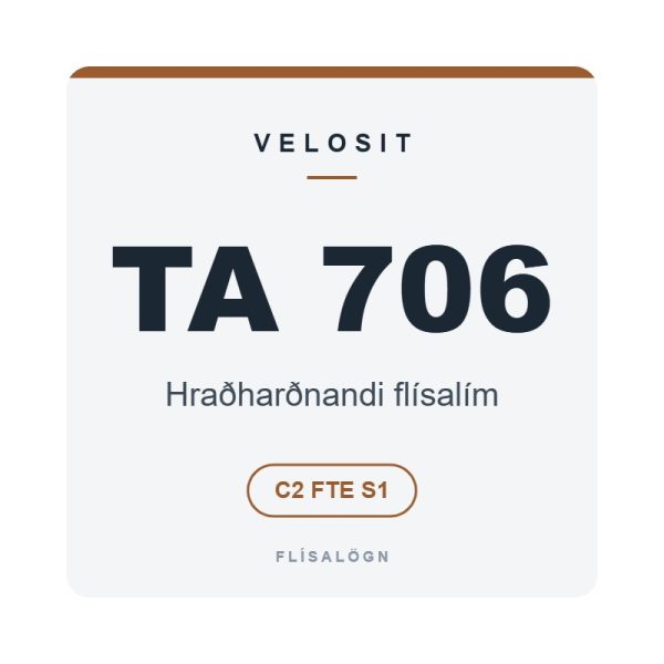 Velosit TA 706, hraðharðnandi flísalím, C2 FTE S1